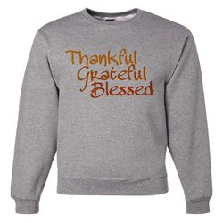 7 ate 9 apparel men&8217s thankul grateful blessed thanksgiving sweatshirt