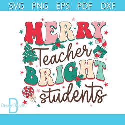 retro merry teacher bright student svg graphic design file