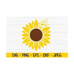 sunflower svg, summer svg, sunflower hearts svg, baby kids svg, dxf, png, eps, jpeg, cut file, cricut, silhouette, print