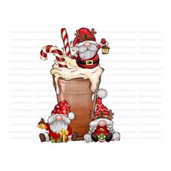 christmas coffee gnome png, coffee png, merry christmas png, gnome png, christmas png, western png, digital download, su