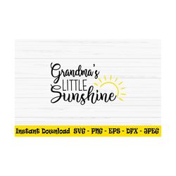 grandmas little sunshine svg, summer svg, sun svg, baby kids svg, dxf, png, eps, jpeg, cut file, cricut, silhouette, pri