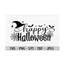 happy halloween svg, halloween svg, witch svg, sign svg, dxf, png, eps, jpeg, cut file, cricut, silhouette, print, insta