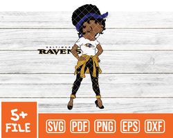 baltimore ravens svg , betty boop  nfl svg, team nfl svg 03