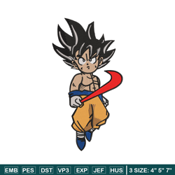 goku kid nike embroidery design, dragonball embroidery, embroidery file, embroidery shirt, emb design, digital download