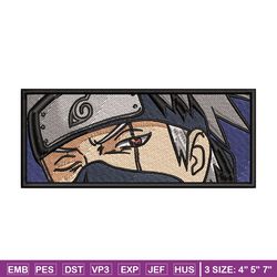 hatake kakashi embroidery design, naruto embroidery,  embroidery file, anime design, anime shirt, digital download