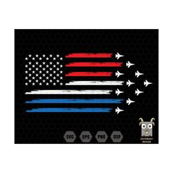 red white blue air force flyover svg, 4th of july svg, air force svg, independence day svg,red white blue svg,american f