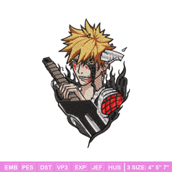 ichigo kurosaki embroidery design, bleach embroidery, embroidery file, anime design, anime shirt, digital download