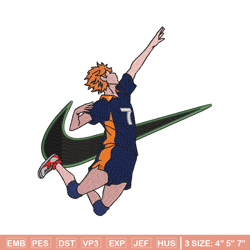 hinata shouyou nike embroidery design, haykiuu embroidery, nike design, anime design, anime shirt, digital download