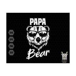 papa bear svg, bear dad svg, bear grandpa svg, grandpa svg, papa svg, father day svg, gift for grandpa svg, bear svg, co