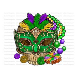 Mardi Gras skull Png sublimation design download, Happy Mardi Gras png, Mardi Gras Skull, hand drawn skull png, sublimat