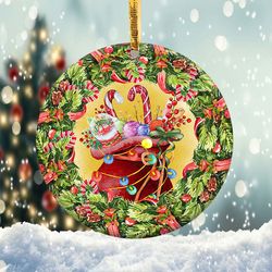 santa bag ornament