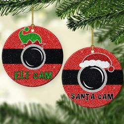 santa cam ornament