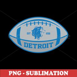 detroit football - sublimation png download - vibrant team colors