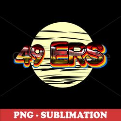 49ers football - sublimation png file - high-resolution gridiron graphics