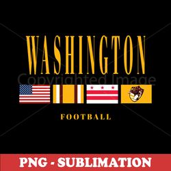 vintage washington football flag - png transparent digital download - perfect for sublimation