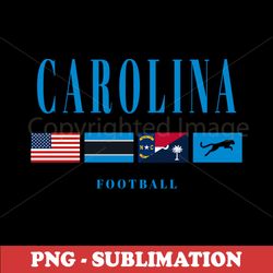 vintage football flag - carolina team pride - high-quality sublimation digital download