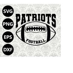 patriots football silhouette team clipart vector svg file for cutting with cricut, sublimation png and svg for shirts, v