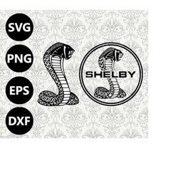 ford shelby logo silhouette clipart vector svg file for cutting with cricut