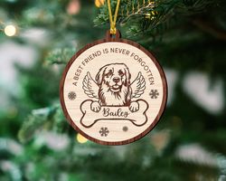 dog memorial ornament, dog loss ornament, pet memorial ornament