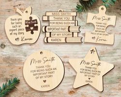 teacher christmas ornament, end of year gift, teacher thank you