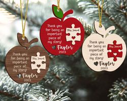 teacher ornament, teacher christmas gift, gift for teacher