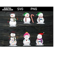 snowman bundle svg, snowman svg, snowman png, snowman clipart, christmas svg, snowman cut file, christmas snowman svg, m