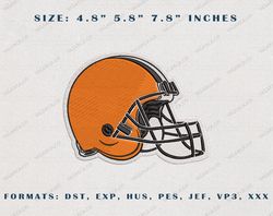 cleveland browns logo embroidery design,  cleveland browns nfl logo sport embroidery machine design, famous football