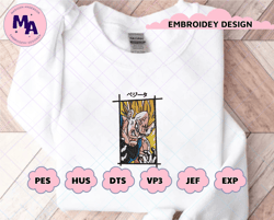 majin vegeta embroidery designs | pes dst jef files instant download, embroidery file, embroidery machine files