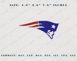 new england patriots logo embroidery design, new england patriots nfl logo sport embroidery design, famous football