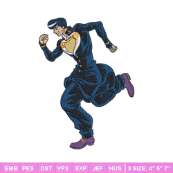 josuke higashikata embroidery design, anime embroidery, logo design, anime shirt, embroidery shirt, instant download