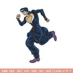 josuke higashikata embroidery design, anime embroidery, logo design, anime shirt, embroidery shirt, instant download