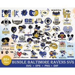 85 baltimore ravens bundle svg, baltimore ravens svg, sport svg,