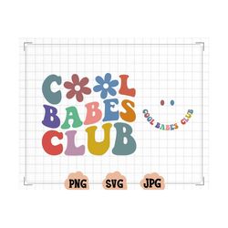cool babes club svg, cool babes club png, babes svg, aunt to be svg, babes shirt svg, wavy svg, cricut svg, png silhouet