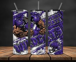 football mascot colleges 3d tumbler wrap , football tumbler png ,nfl tumbler wrap 03