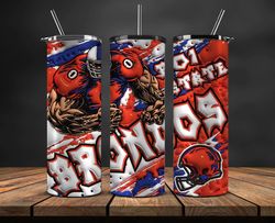 football mascot colleges 3d tumbler wrap , football tumbler png ,nfl tumbler wrap 12