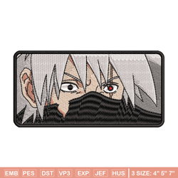 kakashi angry embroidery design, naruto embroidery, embroidery file, anime design, anime shirt, digital download