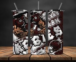 football mascot colleges 3d tumbler wrap , football tumbler png ,nfl tumbler wrap 22