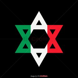 vintage jewish logo peace for israel svg digital cricut file
