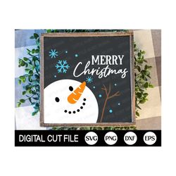 merry christmas snowman svg, christmas svg, winter svg, christmas sign, snowman, holiday decor, porch sign svg, png, svg