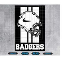 badgers football svg