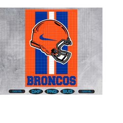 broncos football svg