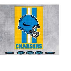 chargers football svg