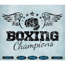 boxing champion svg