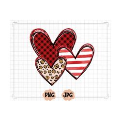 valentine's day hearts png, valentines day png sublimation, leopard heart png, buffalo plaid heart png, lover png file,