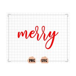 merry svg, christmas svg, merry handlettered svg, christmas svg, santa svg, svg for cricut, svg for silhouette, merry in