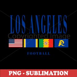 vintage football flag - la theme - high-quality digital download