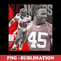 football sublimation download - devin white buccaneers poster - high-quality png file