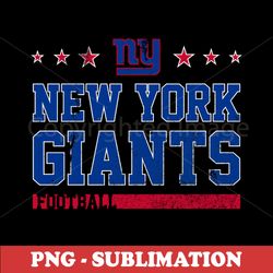 ny giants football - sublimation png - glowing team pride