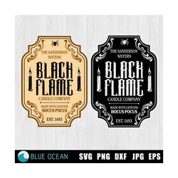 black flame candle svg, sanderson sisters svg,  hocus pocus svg, halloween svg