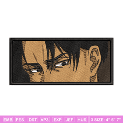 levi ackerman embroidery design, attack on titan embroidery, logo design, anime design, anime shirt, digital download